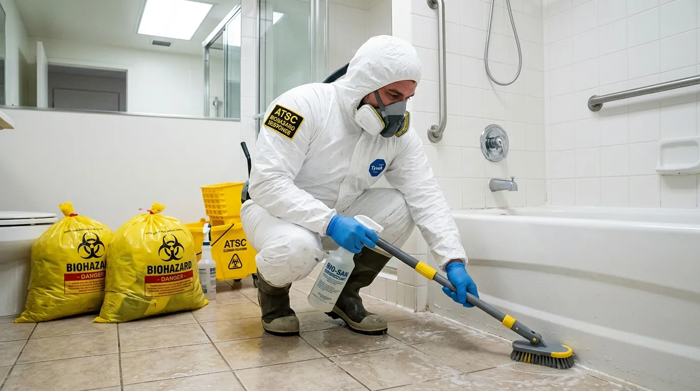 Decontamination equipment deployed for Blood Cleanup in Fairlawn